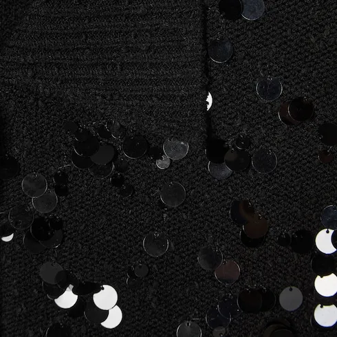 Tweed Blend Polo Dress Embroidery