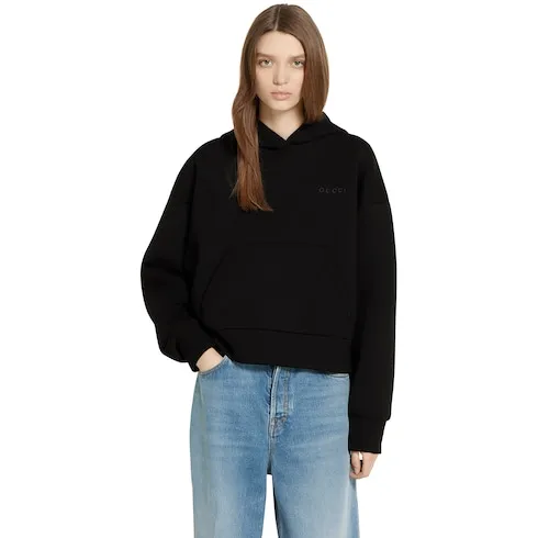 Viscose Jersey Hooded Sweatshirt