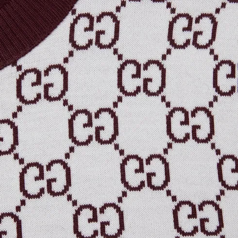 Reversible Gg Wool Jacquard Top