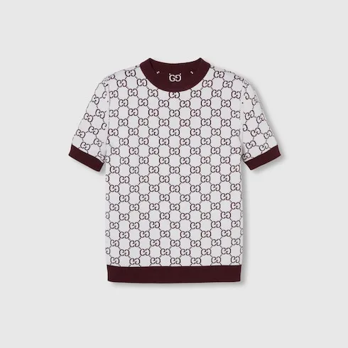 Reversible Gg Wool Jacquard Top