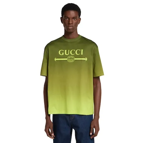 Technical Cotton Jersey T-Shirt With Print