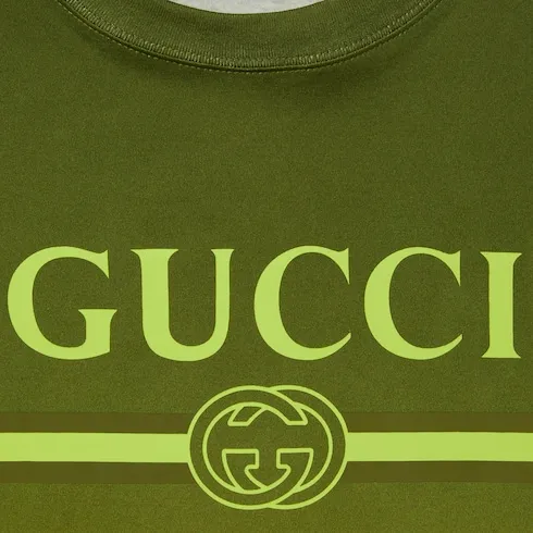 Technical Cotton Jersey T-Shirt With Print