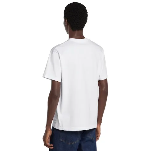 Cotton Jersey T-Shirt With Print