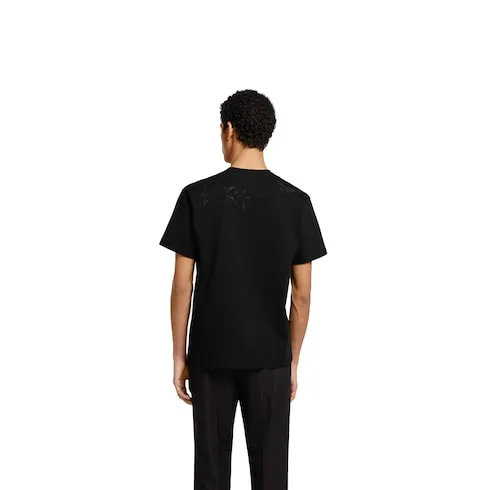 Cotton Jersey T-Shirt With Embroidery