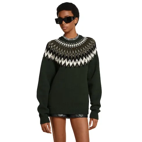 Norwegian Wool Jacquard Sweater