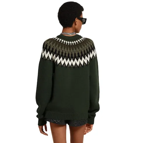 Norwegian Wool Jacquard Sweater