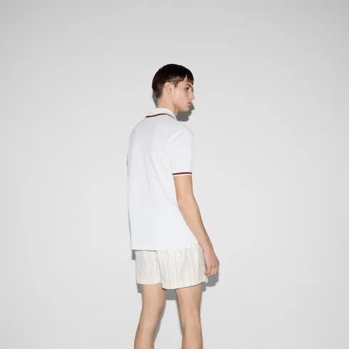 Cotton Polo Shirt With Embroidery