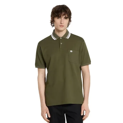 Cotton Piquet Polo Shirt With Embroidery