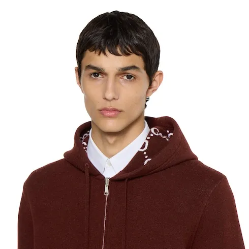 Reversible Wool Zip Jacket