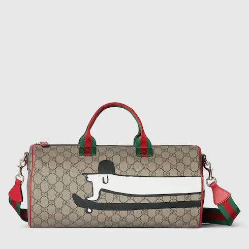 Children's Printed Gg Top Handle Bag