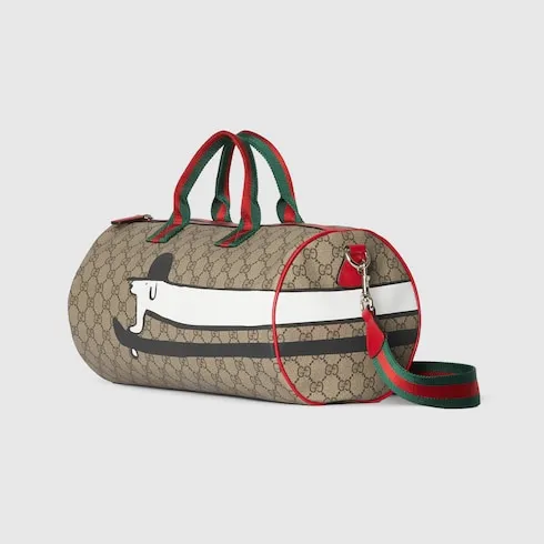 Children's Printed Gg Top Handle Bag