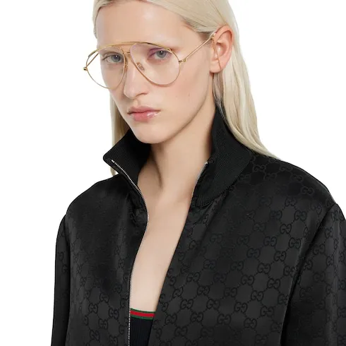 Gg Jacquard Zip Jacket