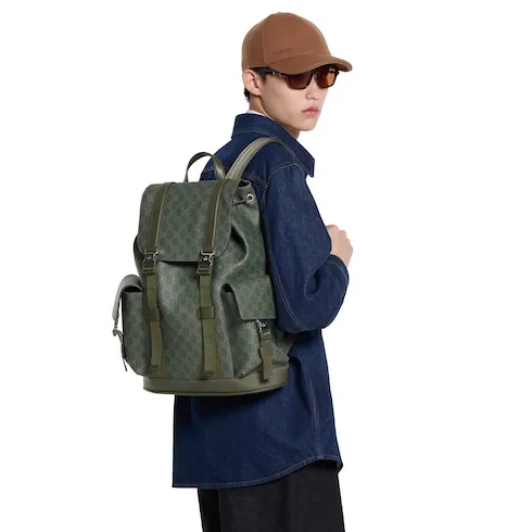 Gg Monogram Large Backpack