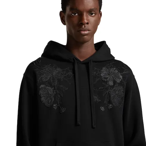 Cotton Jersey Sweatshirt With Embroidery