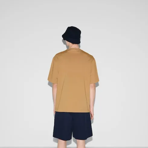 Cotton Jersey T-Shirt With Print