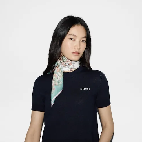 Printed Silk Twill Carré