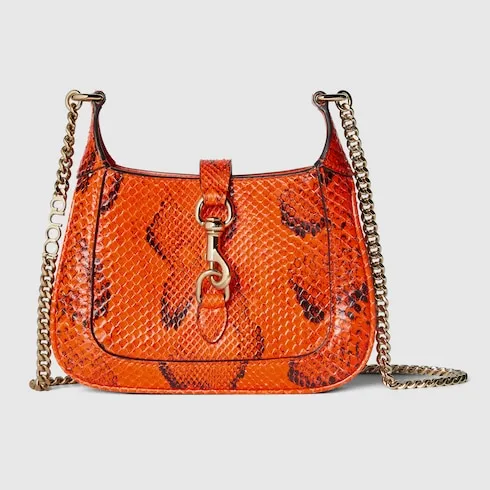 Gucci Jackie Notte Python Mini Bag