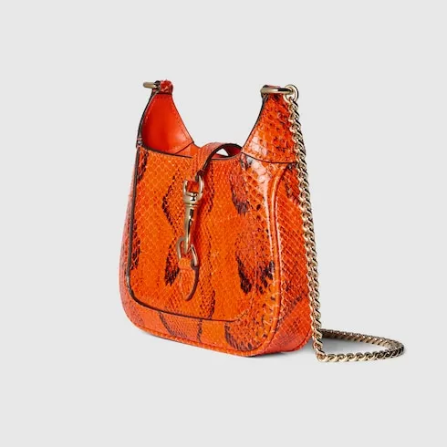 Gucci Jackie Notte Python Mini Bag
