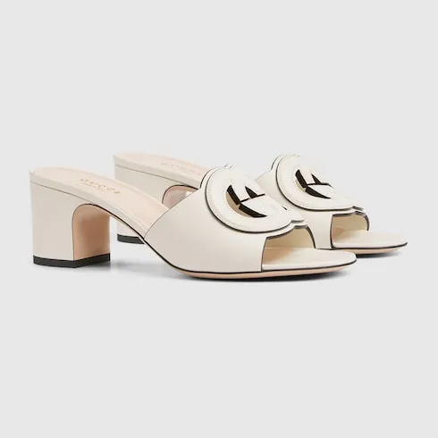 Slide Sandal With Interlocking G