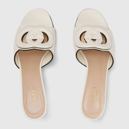 Slide Sandal With Interlocking G