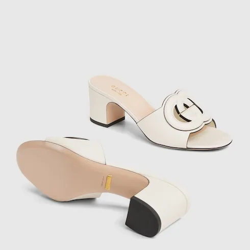 Slide Sandal With Interlocking G