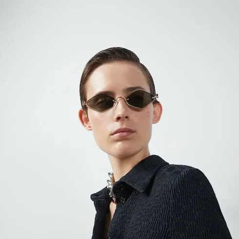 Geometric Frame Sunglasses