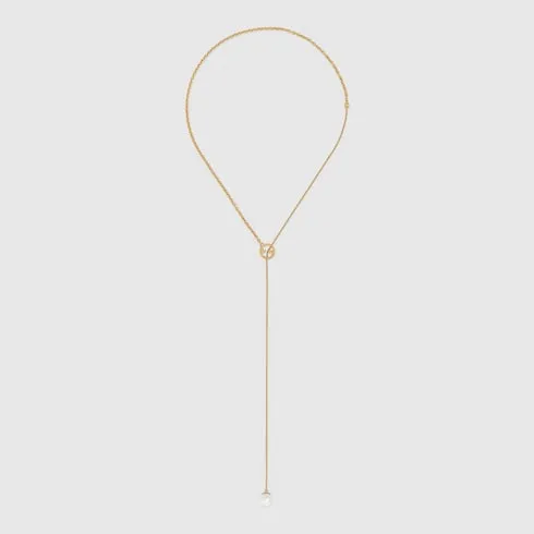 Gucci Blondie Pearl Drop Necklace