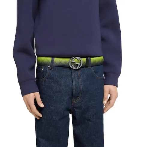 Gucci Chroma Belt With Interlocking G