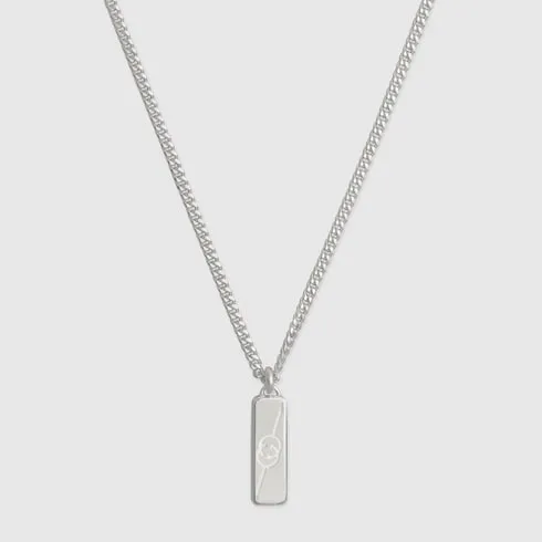 Diagonal Interlocking G Necklace