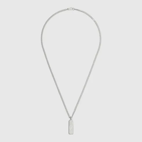 Diagonal Interlocking G Necklace