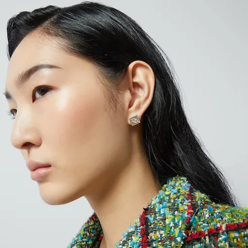 Diagonal Interlocking G Earrings