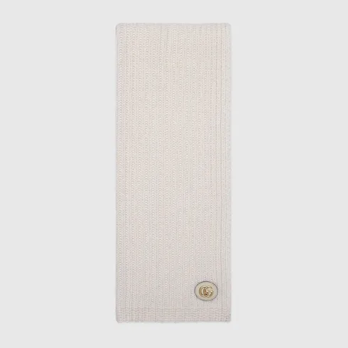 Wool Cashmere Scarf With Double G