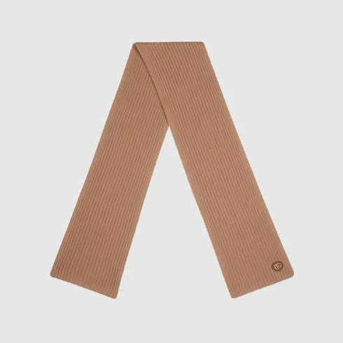 Wool Cashmere Scarf With Double G