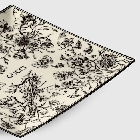 Gucci Flora Sketch Print Large Trinket Tray