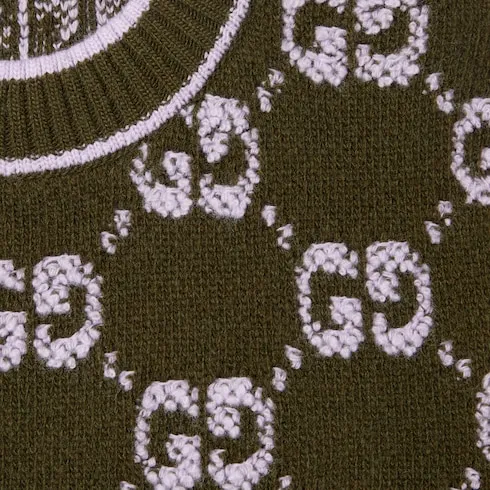 Gg Wool Bouclé Jacquard Top