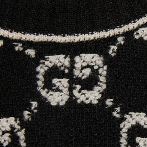 Gg Wool Bouclé Jacquard Top
