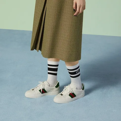 Gucci Ace Trainer With Web