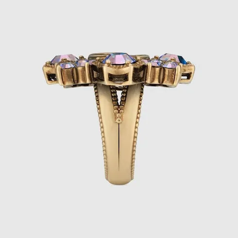 Gg Marmont Crystal Ring