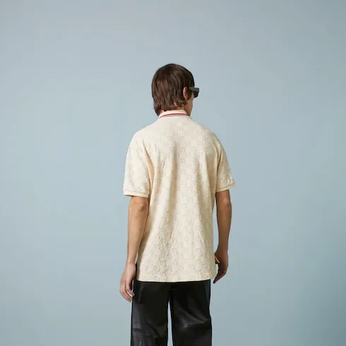 Gg Cotton Piquet Polo Shirt