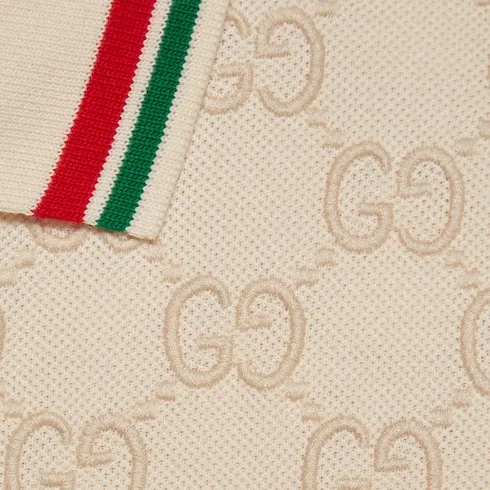 Gg Cotton Piquet Polo Shirt