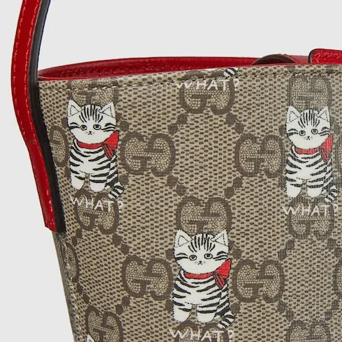 Children's Printed Gg Bucket Bag