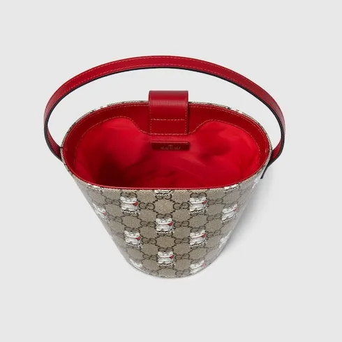 Children's Printed Gg Bucket Bag