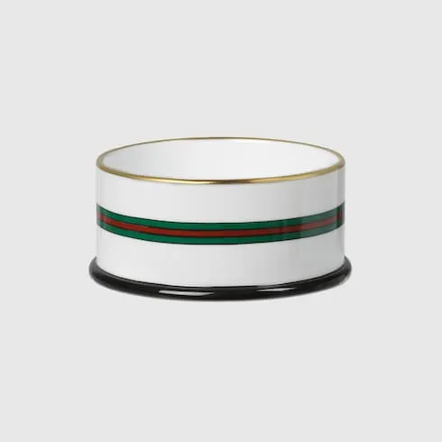 Small Horsebit Print Pet Bowl