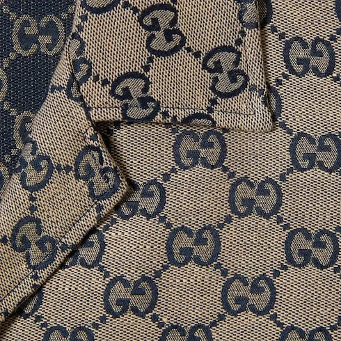 Gg Linen Blend Canvas Shirt
