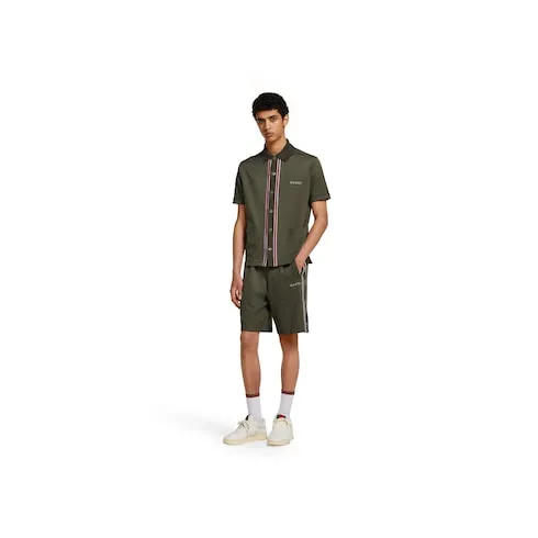 Cotton Piquet Shorts With Embroidery