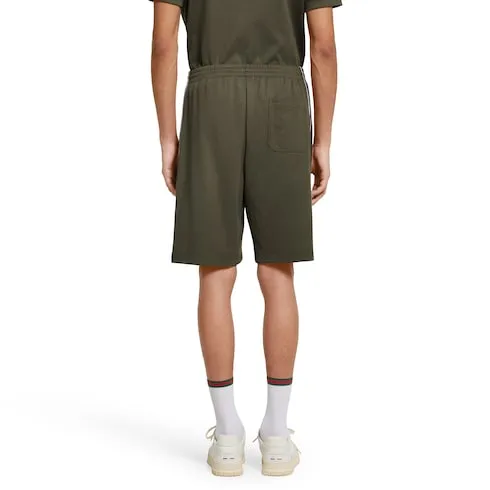 Cotton Piquet Shorts With Embroidery
