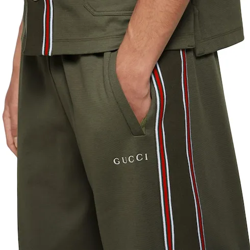 Cotton Piquet Shorts With Embroidery