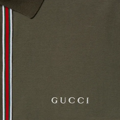 Cotton Piquet Polo Shirt With Embroidery