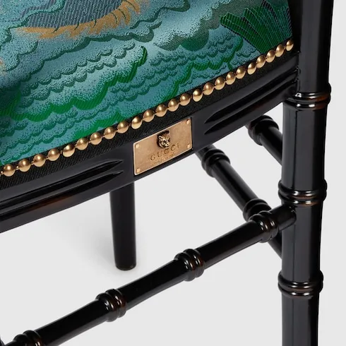 Chiavari Tiger Jacquard Chair With Arm Rest