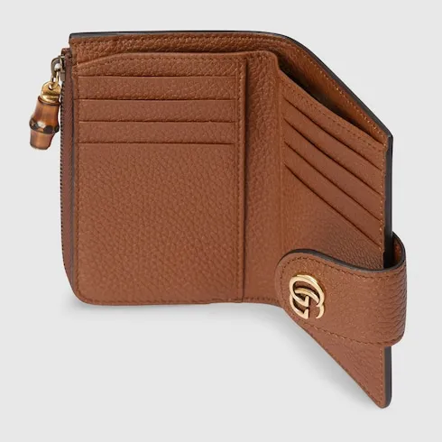Medium Double G Wallet With Bamboo